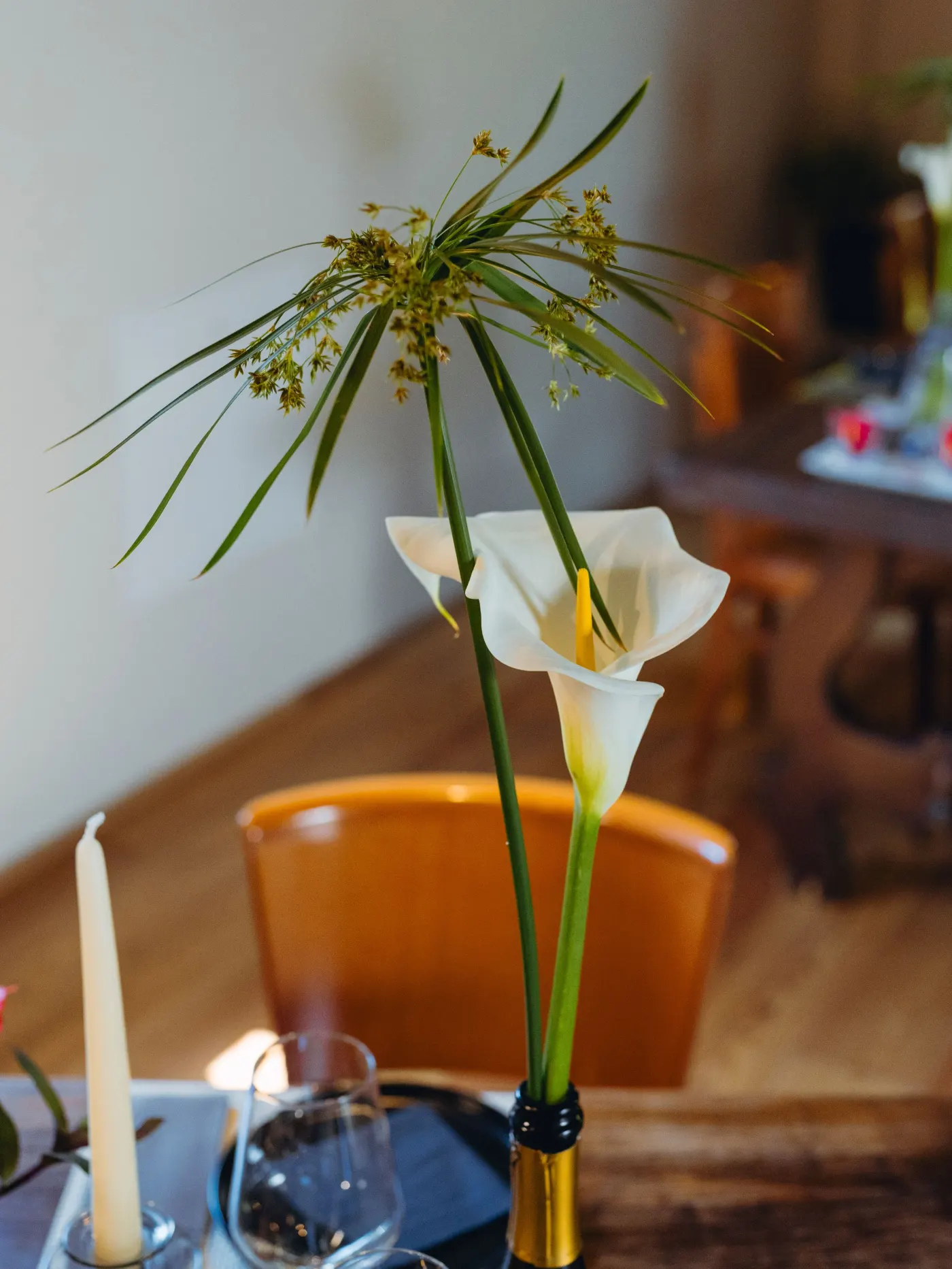 Dettaglio di una tavola apparecchiata del bistrot